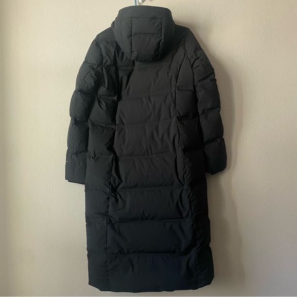 ✨NWT Eddie Bauer Black Glacier Peak Seamless Stretch Down Duffle Coat ✨ - Picture 3 of 7